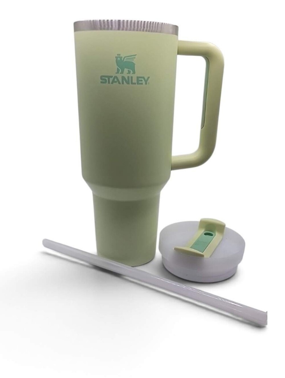 Stanley Quencher H2.0 FlowState Tumbler 40 oz / 1.18 L ,Pale Green ,Lid & Straw